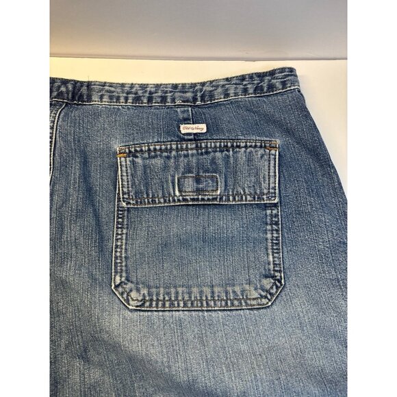 Vintage (90s/00s‎ Y2K) Old Navy denim Jean Shorts W/ square pockets (size 18) - Picture 7 of 10